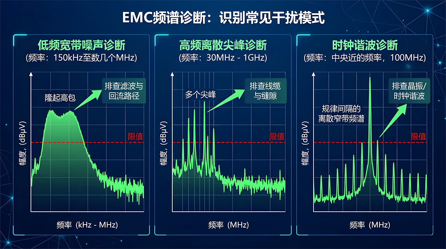EMC测试常见问题快速排查示意图