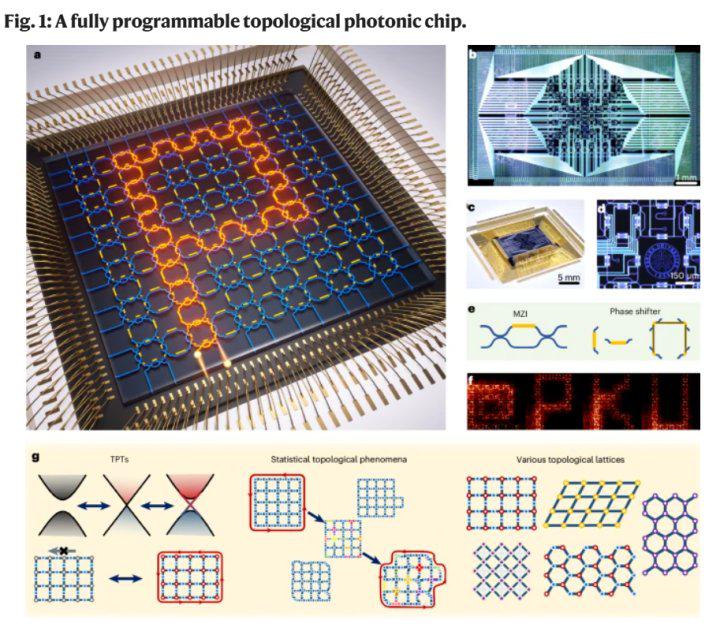 北大科研团队首次实现完全可编程拓扑光子芯片