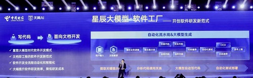 中国电信发布星辰软件工厂：产品文档生成代码,国内首款破局性 AI 开发工具